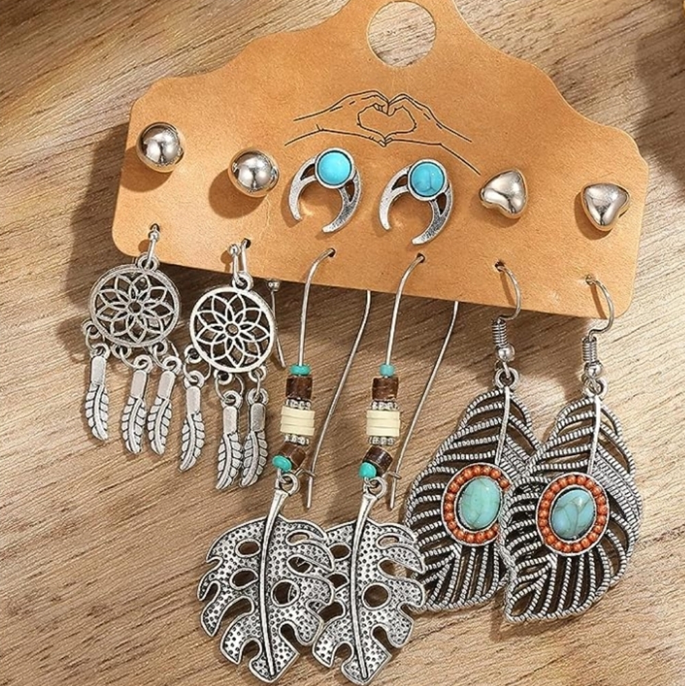 Boho Style Earrings NWT